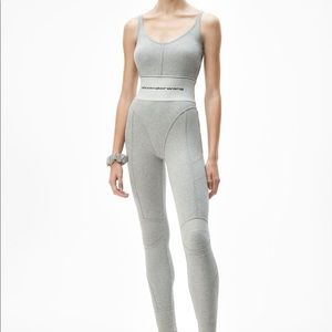 Alexander wang logo elastic jumpsuit